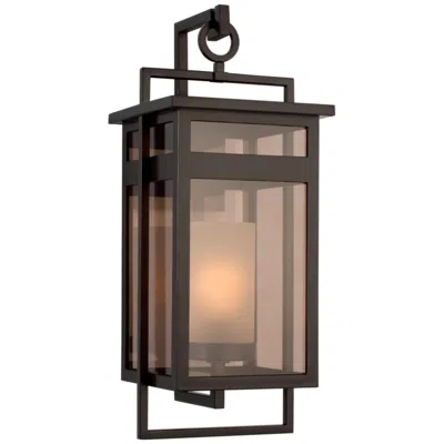 Murray Feiss Visual Comfort Studio  Fairhaven 24" Wall Lantern  E26    Truffle In Black