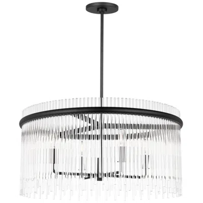 Murray Feiss Visual Comfort Studio  Finley 24" Chandelier  B11     Black
