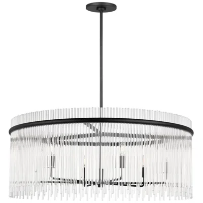 Murray Feiss Visual Comfort Studio  Finley 36" Chandelier  B11     Black