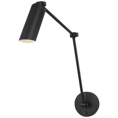 Murray Feiss Visual Comfort Studio  Frasar Large Two Arm Sconce  B10  4.75"   Black