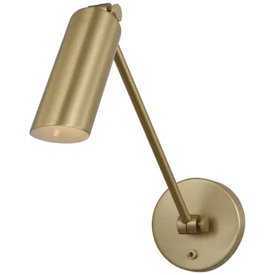 Murray Feiss Visual Comfort Studio Frasar Medium 1 Arm Sconce B10 4.75" Satin Brass