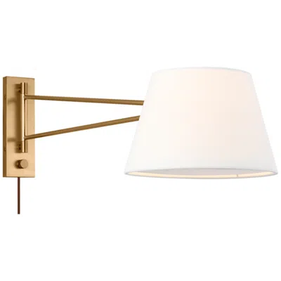 Murray Feiss Visual Comfort Studio  Hale 32" Sconce  E12 Candelabra    Estate Brass In Gold