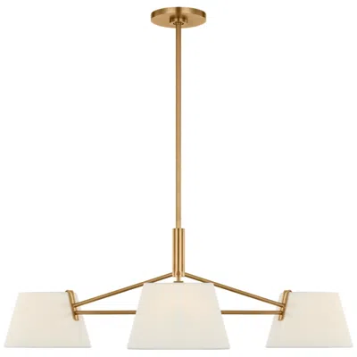 Murray Feiss Visual Comfort Studio  Hale 36" Chandelier  B11    Estate Brass In Gold
