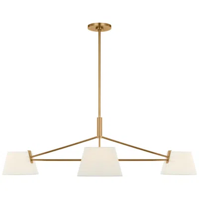 Murray Feiss Visual Comfort Studio  Hale 48" Chandelier  B11    Estate Brass In Gold