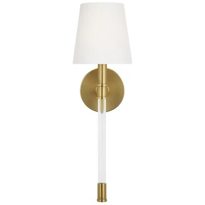 Murray Feiss Visual Comfort Studio Hanover Sconce 5" B10 Burnished Brass