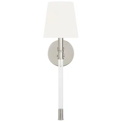 Murray Feiss Visual Comfort Studio Hanover Sconce 5" B10 Polished Nickel