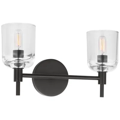 Murray Feiss Visual Comfort Studio Hartley 2 - Light Vanity T6 15" Aged Iron