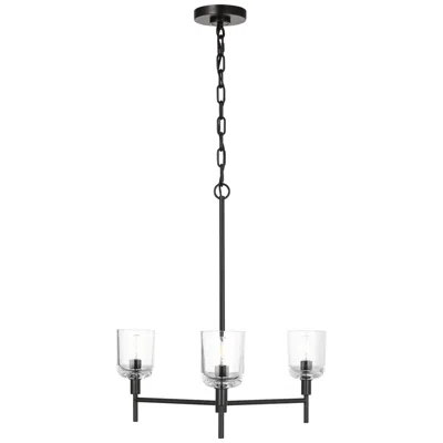Murray Feiss Visual Comfort Studio Hartley Medium Chandelier T6 24" Aged Iron