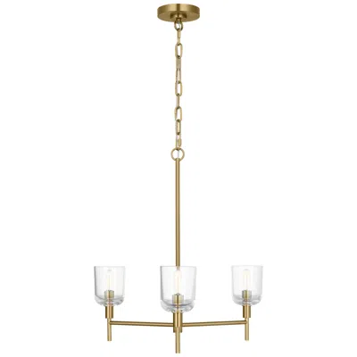 Murray Feiss Visual Comfort Studio Hartley Medium Chandelier T6 24" Burnished Brass