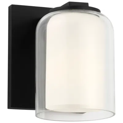 Murray Feiss Visual Comfort Studio  Holden Sconce  E26    Midnight Black In White