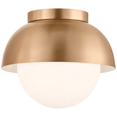 Murray Feiss Visual Comfort Studio  Hyde Medium Flush Mount  E26    Brushed Nickel In Gold