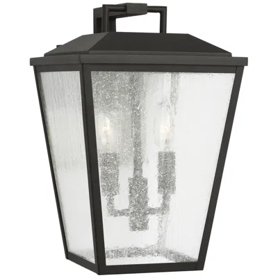 Murray Feiss Visual Comfort Studio Kennewick Medium Wall Lantern Torpedo 9" Black