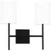 Murray Feiss Visual Comfort Studio Key Medium Sconce Torpedo 16" Black