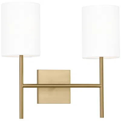 Murray Feiss Visual Comfort Studio Key Medium Sconce Torpedo 16" Burnished Brass
