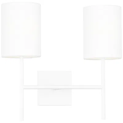 Murray Feiss Visual Comfort Studio Key Medium Sconce Torpedo 16" White