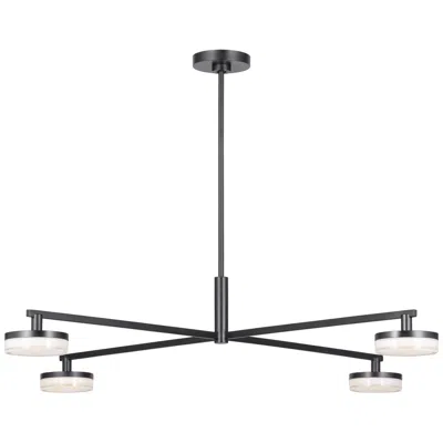 Murray Feiss Visual Comfort Studio Khan Large Chandelier Array 34" Aged Iron