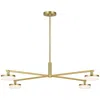 Murray Feiss Visual Comfort Studio Khan Large Chandelier Array 34" Burnished Brass