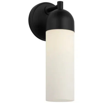 Murray Feiss Visual Comfort Studio  Lawson 13" Sconce  E26    Midnight Black