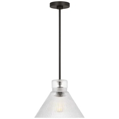 Murray Feiss Visual Comfort Studio  Liouet Medium Pendant  A19  12"   Black