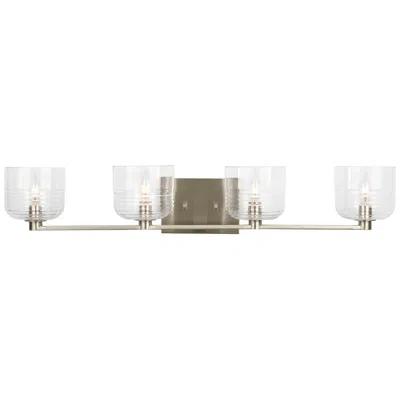 Murray Feiss Visual Comfort Studio Lochdale Extra Large A19 33.62" Brushed Nickel