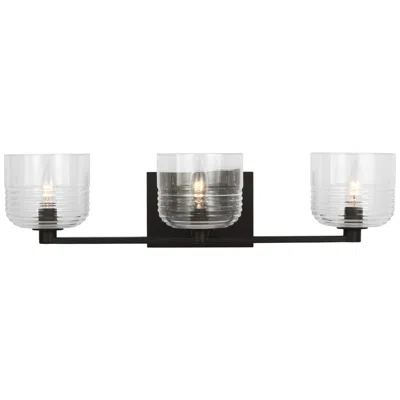 Murray Feiss Visual Comfort Studio Lochdale Large Vanity A19 24.25" Black