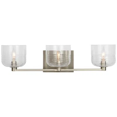 Murray Feiss Visual Comfort Studio Lochdale Large Vanity A19 24.25" Brushed Nickel