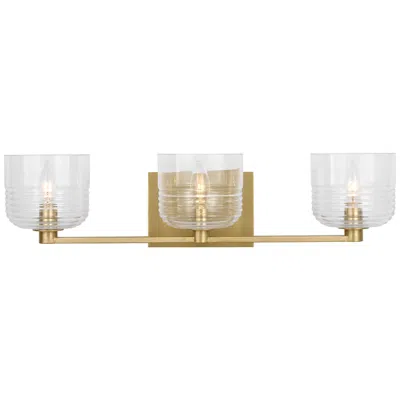 Murray Feiss Visual Comfort Studio Lochdale Large Vanity A19 24.25" Satin Brass