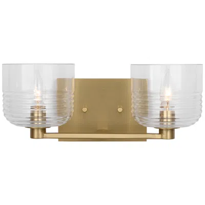 Murray Feiss Visual Comfort Studio  Lochdale Medium Vanity  A19  14.75"  Satin Brass