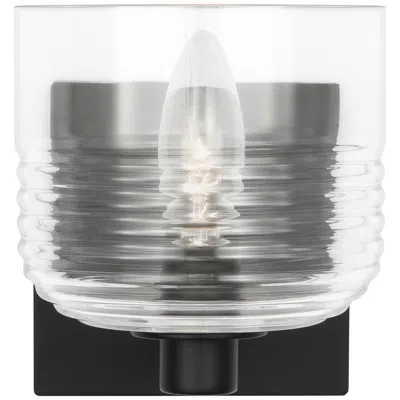 Murray Feiss Visual Comfort Studio Lochdale Small Sconce A19 5.375" Black