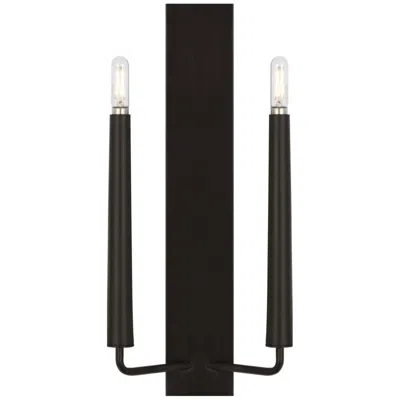 Murray Feiss Visual Comfort Studio Lois 18 Double Sconce Aged Iron B11