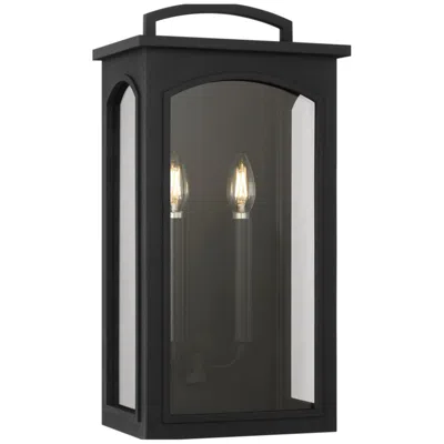 Murray Feiss Visual Comfort Studio Modesto 19 Outdoor Wall Textured Black B11