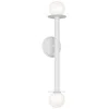 Murray Feiss Visual Comfort Studio Nodes Double Sconce T4 4.75" White