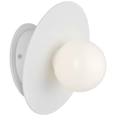 Murray Feiss Visual Comfort Studio Nodes Large Angled Sconce T4 8" White