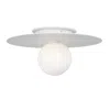 Murray Feiss Visual Comfort Studio Nodes Medium Flush Mount T4 14" White