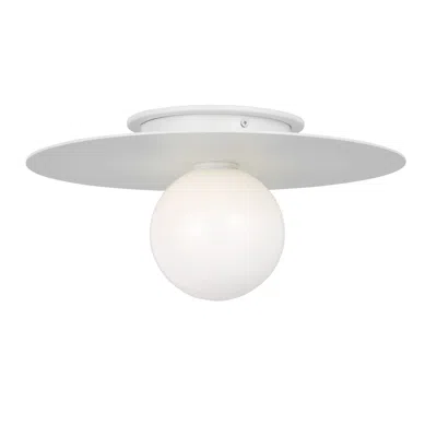 Murray Feiss Visual Comfort Studio Nodes Medium Flush Mount T4 14" White