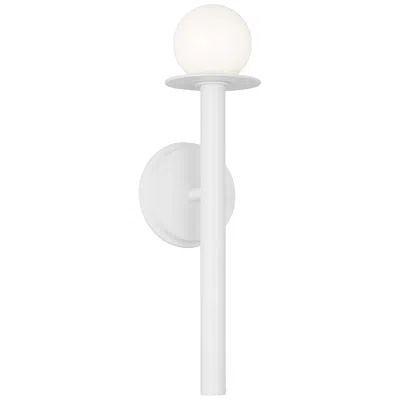 Murray Feiss Visual Comfort Studio Nodes Sconce T4 4.75" White