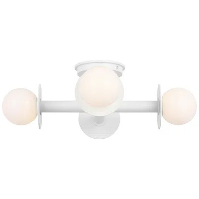 Murray Feiss Visual Comfort Studio Nodes Semi Flush T4 18" White