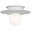 Murray Feiss Visual Comfort Studio Nodes Small Flush Mount T4 8" White