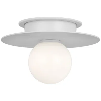 Murray Feiss Visual Comfort Studio Nodes Small Flush Mount T4 8" White