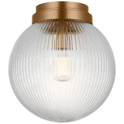Murray Feiss Visual Comfort Studio  Preston 10" Flush Mount  E26    Estate Brass In Gold
