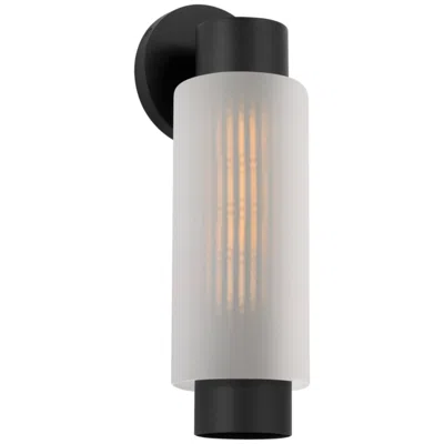 Murray Feiss Visual Comfort Studio  Ridge 15" Outdoor Wall  E26    Black In Multi
