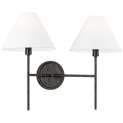 Murray Feiss Visual Comfort Studio  Ridgewood Medium Sconce  Torpedo  19"  Aged Iron