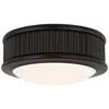 Murray Feiss Visual Comfort Studio Ritz 5 Flush Mount Aged Iron Led