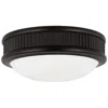 Murray Feiss Visual Comfort Studio Ritz 8 Flush Mount Aged Iron Led