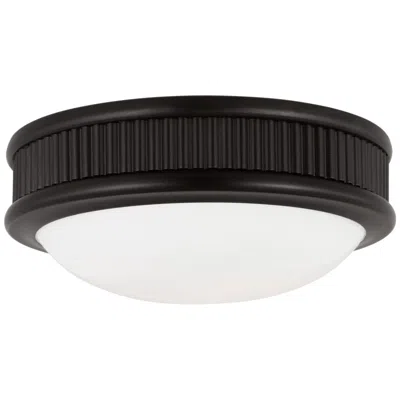 Murray Feiss Visual Comfort Studio Ritz 8 Flush Mount Aged Iron Led