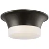 Murray Feiss Visual Comfort Studio Sina Medium Flush Mount A19 14.75" Aged Iron