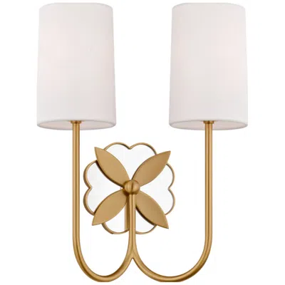 Murray Feiss Visual Comfort Studio Spencer 14 Double Sconce Burnished Brass B11