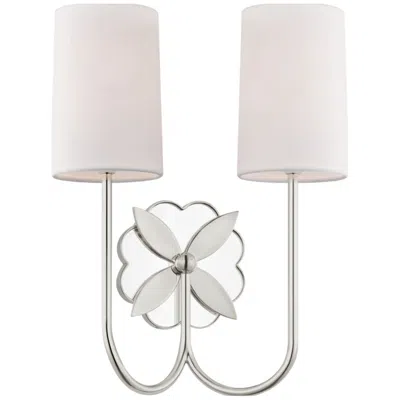 Murray Feiss Visual Comfort Studio Spencer 14 Double Sconce Polished Nickel B11