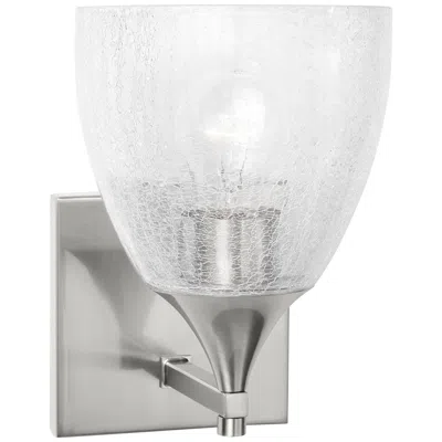 Murray Feiss Visual Comfort Studio Toffino Small Sconce A19 6" Brushed Nickel