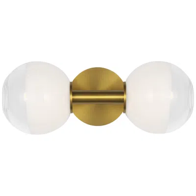 Murray Feiss Visual Comfort Studio Torian Linear Sconce B10 15.37" Burnished Brass